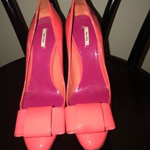 Miu Miu Patent Leather Bow Heels